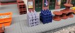 3D Geprinte gasflessen op pallet H0 (23), Overige merken, Verzenden, Gelijkstroom of Wisselstroom, Brug, Tunnel of Gebouw