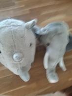 Olifant en neushoorn hoofd  muur deco, Ophalen of Verzenden, Zo goed als nieuw, Wanddecoratie
