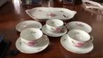 Serviesgoed schaal en drie kopjes, Ophalen of Verzenden