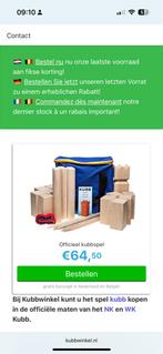 Kubb spel - officiële maten, Ophalen of Verzenden, Nieuw