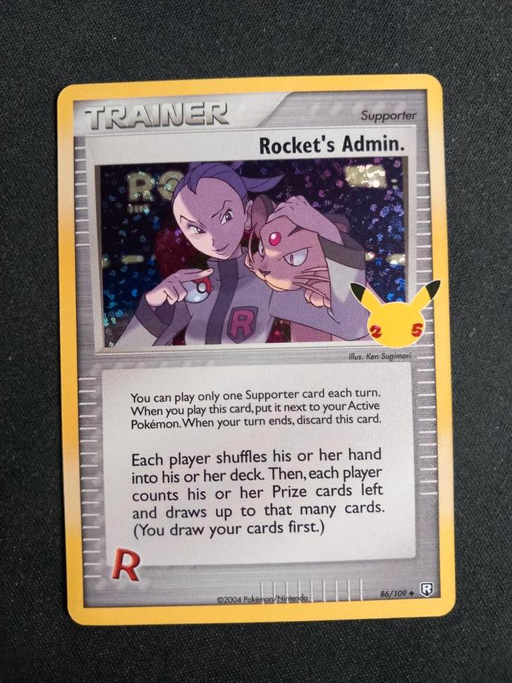 Pokemon Rocket's Admin Celebrations Classic Collection NM, Hobby en Vrije tijd, Verzamelkaartspellen | Pokémon, Zo goed als nieuw