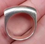 Chunky 925 zilveren ring jaren '80, Ophalen of Verzenden, Zilver, Zilver