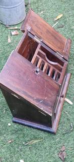 Vintage/antieke houten bureaukist secretairekist (brocante), Antiek en Kunst, Curiosa en Brocante, Ophalen of Verzenden