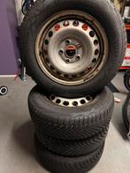 185/55R15 winterbanden met stalen velg, Auto-onderdelen, Banden en Velgen, Ophalen, 15 inch, Banden en Velgen, Winterbanden