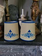 2 Handgeschilderde Lampenkapjes / Klempkapjes, Ophalen of Verzenden