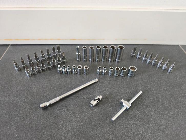 Deltach doppen set 1/4" 46 stuks nieuw, Auto diversen, Autogereedschap, Nieuw, Ophalen of Verzenden