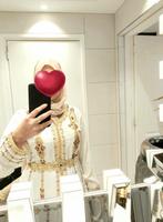 Kaftan caftan marokkaanse jurk, Kleding | Dames, Gelegenheidskleding, Maat 38/40 (M), Overige typen, Wit, Ophalen of Verzenden