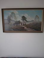 Schilderij met landschap en boerderij, Ophalen
