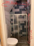 Douche/badwand - Inklapbaar en uitschuifbaar MOET WEG, Huis en Inrichting, Badkamer | Badkamermeubels, Ophalen, Gebruikt, 100 tot 150 cm