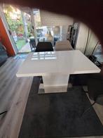 Uitschuifbare Hoogglans Eettafel - 120/160x80, Ophalen of Verzenden