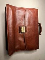 Castelijn & Beerens Lederen aktetas/laptoptas, Overige merken, Gebruikt, Bruin, Ophalen of Verzenden
