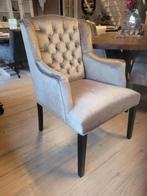 ACTIE Landelijke Eetkamerstoel Victoria Leer Stof Kleuren (3, Huis en Inrichting, Stoelen, Stof, Overige kleuren, Nieuw, Ophalen of Verzenden