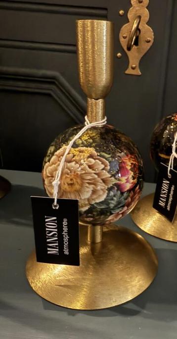 NIEUW!!! Kandelaar van MANSION Atmosphere zwart goud VdlM beschikbaar voor biedingen