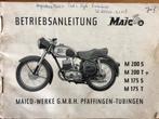 Maico oldtimer documentatie en embleem, Ophalen of Verzenden