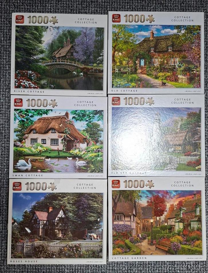 King Puzzel 1000 Stukjes, Hobby en Vrije tijd, Denksport en Puzzels, Zo goed als nieuw, 500 t/m 1500 stukjes, Ophalen of Verzenden