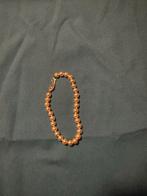 Parels Armband met 14k Gouden Sleutel, Ophalen, Zo goed als nieuw, Goud, Met bedels of kralen