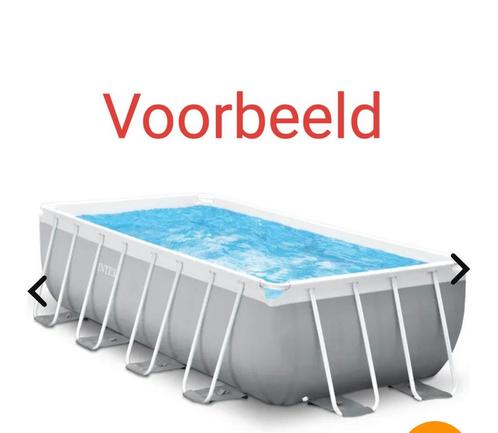 400x200x99 cm zwembad met pomp, Tuin en Terras, Zwembad-toebehoren, Zo goed als nieuw, Ophalen