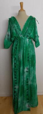 Mooie groen/zwarte maxi dress! M/L, Maat 38/40 (M), Verzenden, Zo goed als nieuw, Onder de knie