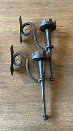 Ijzeren kandelaars, Antiek en Kunst, Ophalen of Verzenden, Overige materialen