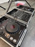 Pioneer DJM800 + 2x CDJ1000 MK3 + 3x ProDJ Cases + Discs, Muziek en Instrumenten, Dj-sets en Draaitafels, Ophalen, Gebruikt, Dj-set