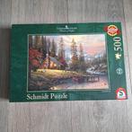 Schmidt puzzel Thomas Kinkade Huis in Bergen 500 stukjes, Hobby en Vrije tijd, Denksport en Puzzels, Ophalen of Verzenden, Zo goed als nieuw