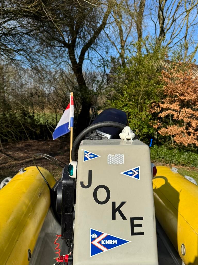 Rib rubberboot ex strandwacht, Watersport en Boten, Rubberboten, Gebruikt, Benzine, Minder dan 70 pk, Overige materialen