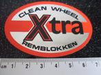 folie sticker clean wheel Xtra remblokken logo, Verzenden, Zo goed als nieuw, Merk