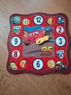Cars Houten Puzzel Klok, Kinderen en Baby's, 2 tot 4 jaar, Gebruikt, 10 tot 50 stukjes, Ophalen of Verzenden