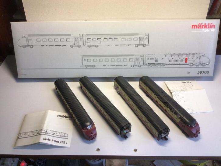 Marklin  39700 TEE RAM.  NS/ SBB, Hobby en Vrije tijd, Modeltreinen | H0, Zo goed als nieuw, Treinset, Wisselstroom, Märklin, NS