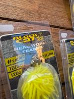 black cat real worm meerval teasers ! 80 en 120 gram, Watersport en Boten, Haak, Germany, Black cat, Nieuw