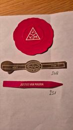 Sigarenbanden Justus v M, Verzamelen, Ophalen, Sigarenbandjes