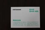 Kawasaki ER-6F  ABS 2006 motorcycle owner's manual EX650 A/B, Motoren, Ophalen of Verzenden, Kawasaki