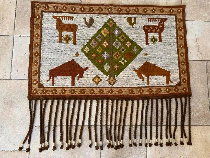 Vintage Poolse wanddecoratie- wandkleed, Huis en Inrichting, Woonaccessoires | Wanddecoraties, Gebruikt, Ophalen of Verzenden