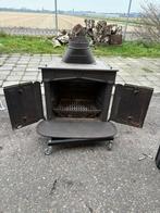 Mooie robuuste gietijzeren houtkachel/haard merk Olympic, Ophalen, Gebruikt, Hout, Houtkachel