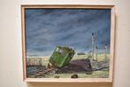Gerrit de Vries ~ Schilderij, 'Op dood spoor'., Antiek en Kunst, Ophalen