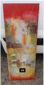 Mooi Abstract Geschilderd Werk 'Wazige Vakjes' - Awan 07, Ophalen of Verzenden