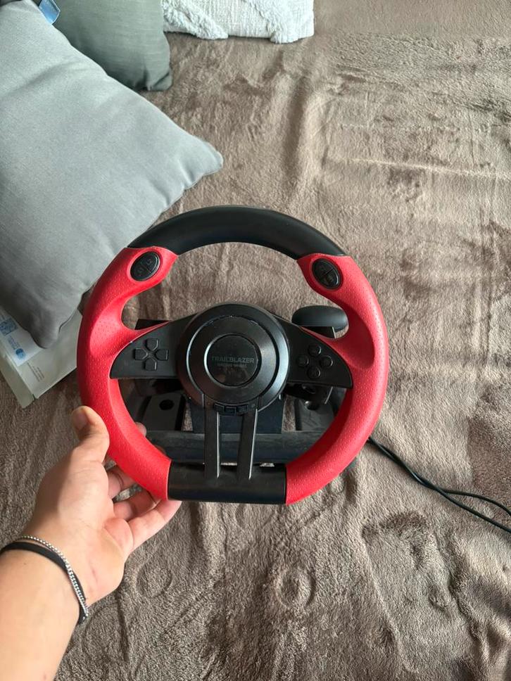 Game Racing wheel, Spelcomputers en Games, Games | Atari, Zo goed als nieuw, Overige modellen, Racen en Vliegen, 1 speler, Vanaf 3 jaar