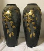 uitzonderlijke acid etched Legras vazen met goud 54 cm, Antiek en Kunst, Ophalen