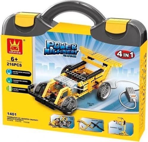 4-in-1 Power Machinery Bouwstenenset, Kinderen en Baby's, Speelgoed | Bouwstenen, Nieuw, Overige merken, Ophalen of Verzenden