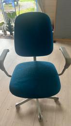 Bureaustoel, Huis en Inrichting, Ophalen, Gebruikt, Blauw, Bureaustoel