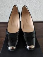 Mauro Teci pumps zwart lak zilveren metalen neus maat 39,5, Mauro Teci, Pumps, Zwart, Ophalen of Verzenden