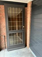 Voordeur met 2 ramen - Klassieke Stijl, Ophalen, Gebruikt, 80 tot 100 cm, 200 tot 215 cm