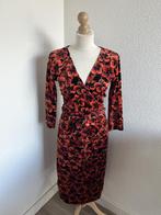 King Louie maat L velvet cross midi bloemen jurk 2808, Maat 42/44 (L), Ophalen of Verzenden, Zo goed als nieuw, King Louie