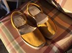 Spaanse Menorca’s espadrilles mais geel mt 39 Nieuw.Leer., Ophalen of Verzenden, Nieuw, Sandalen of Muiltjes