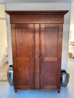 Oude Houten Kast - 204x120x52 cm, Antiek en Kunst, Ophalen