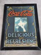 Reclamespiegel Coca Cola (zwarte lijst), Antiek en Kunst, Ophalen, Rechthoekig