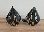 2 EGLO metalen lampenkappen + gratis dimbare lamp, Ophalen, Zo goed als nieuw, Metaal, Modern