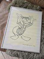 Donald duck tekening 1940, klein barstje bovenin, Antiek en Kunst, Kunst | Tekeningen en Foto's, Ophalen of Verzenden