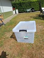 6 kunststof opbergboxen met deksel, Doe-het-zelf en Verbouw, Kratten en Dozen, Ophalen, 40 tot 60 cm, Bak of Kist, 75 tot 100 cm
