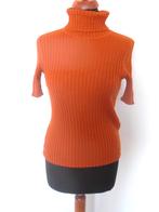 Claudia Straeter mooi roestbruine merinowollen coltrui 40, Maat 38/40 (M), Bruin, Verzenden, Zo goed als nieuw